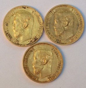 5 рублей 1898г.-3шт.