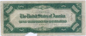 R 1000 $ USA 1934 г.