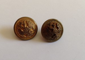 2 Пуговицы с орлом ( Братья Бухъ - СПБ)