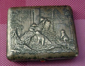 Портсигар Утро в лесу