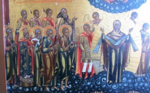 Икона "Покров Пресвятой Богородицы". Отличное состояние.