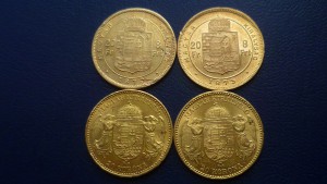 120 золотых монет европы.