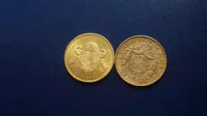 120 золотых монет европы.