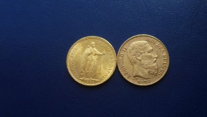 120 золотых монет европы.