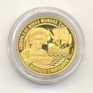 Португалия 200 экю 1991 года, золото.