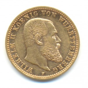 Вюртемберг 10 марок 1904 года.