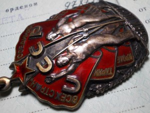 Почет и трудовое отлоичие на доках на женщину