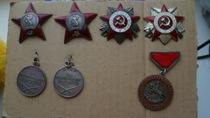 Часть комплекта на лётчика Силин Павел Никитович