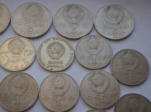 Юбилейные рубли 39шт. Все разные + шайба