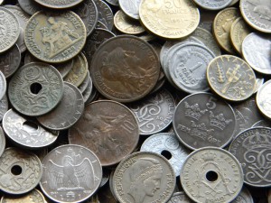 Старинные монеты Европы на вес от 1 кг