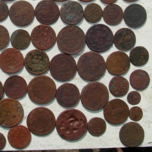 115  медных копаных монет № 3