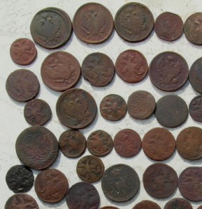 115  медных копаных монет № 3