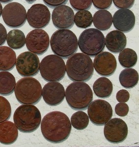 115  медных копаных монет № 3