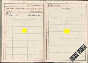 Военный билет Комотау (Хомутов), Имперская область Судеты