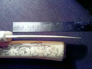 Нож из моржа 1947г.-номерной №1178.Мастер Уэкен.