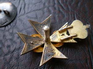 Знак 1 Московский кадетский корпус,золото,серебро.