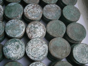 500 кладовых пятикопеечников 1758-1796