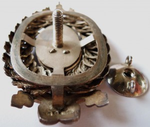 Знак в память 50-летия земских учреждений. Серебро. "Г.К"