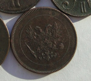 Лот из 5 пенни 1866г-1917г