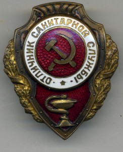 Отличник санитарной службы - военный, с документом.