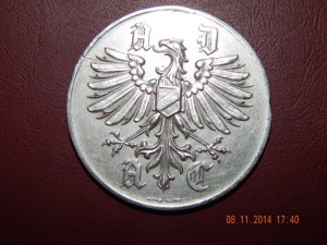 медаль. 1-е место в кольц. гонках. 1927 г. серебро.Германия