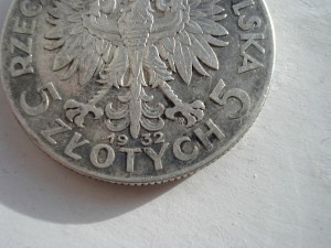 5 злотых 1932г.Ядвига MW