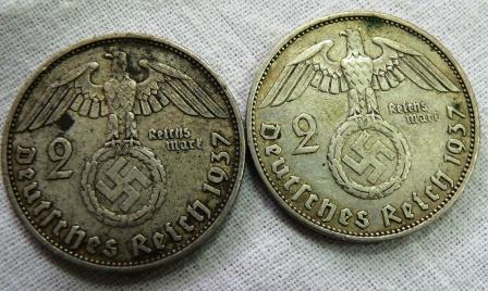 2марки 1937г. 2шт.