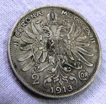 2 короны 1913г.