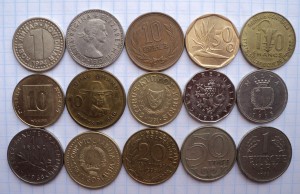 Солянка 54 монеты. Иностранные