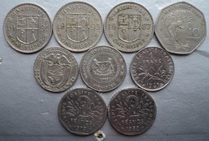 Солянка 54 монеты. Иностранные