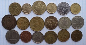 Солянка 54 монеты. Иностранные