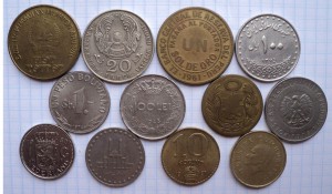 Солянка 54 монеты. Иностранные