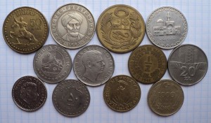 Солянка 54 монеты. Иностранные