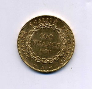 100 франков 1900 (ангел)