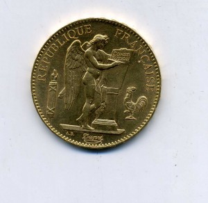 100 франков 1900 (ангел)