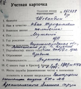 БКЗ командира 24-го танкового полка.