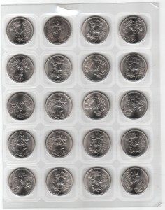 25 рублей 2012 талисманы.блистер