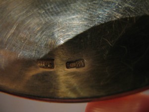 Серебро 84пр.,позолота.