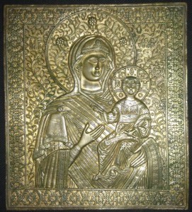 Смоленская богоматерь.Огромная пластика,позолота,состояние.