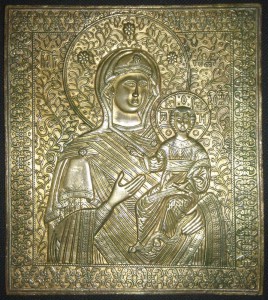 Смоленская богоматерь.Огромная пластика,позолота,состояние.