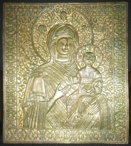 Смоленская богоматерь.Огромная пластика,позолота,состояние.