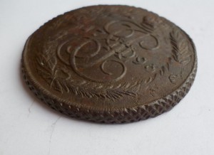 5 копеек 1796 П/перечекан. С ошибкой. R