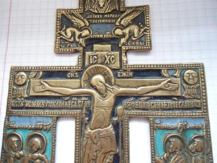 2 креста металлопластика-один с эмалью