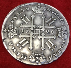 Рубль 1728г.