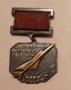 Заслуженный военный летчик СССР № 77 на доке