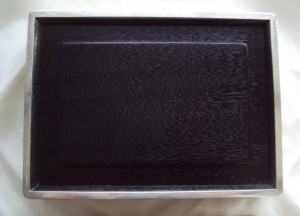 Сигаретница серебро, солидная!