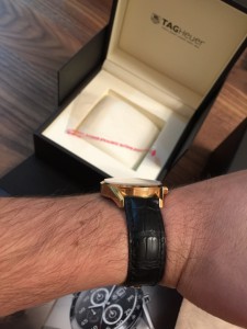 золотые Tag Heuer Carrera Automatic Chronometer