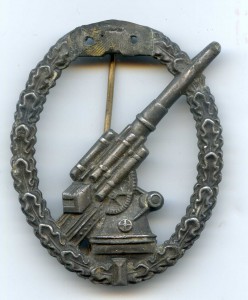 Знак *воздушной артиллерии ПВО ВВС*(фашики)