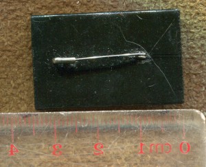 МЗ РСФСР - ГУНИИ и КНИ. Палех (!) (дерево, лак, булавка).