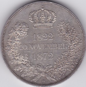 Саксония 2 талера 1872 г.